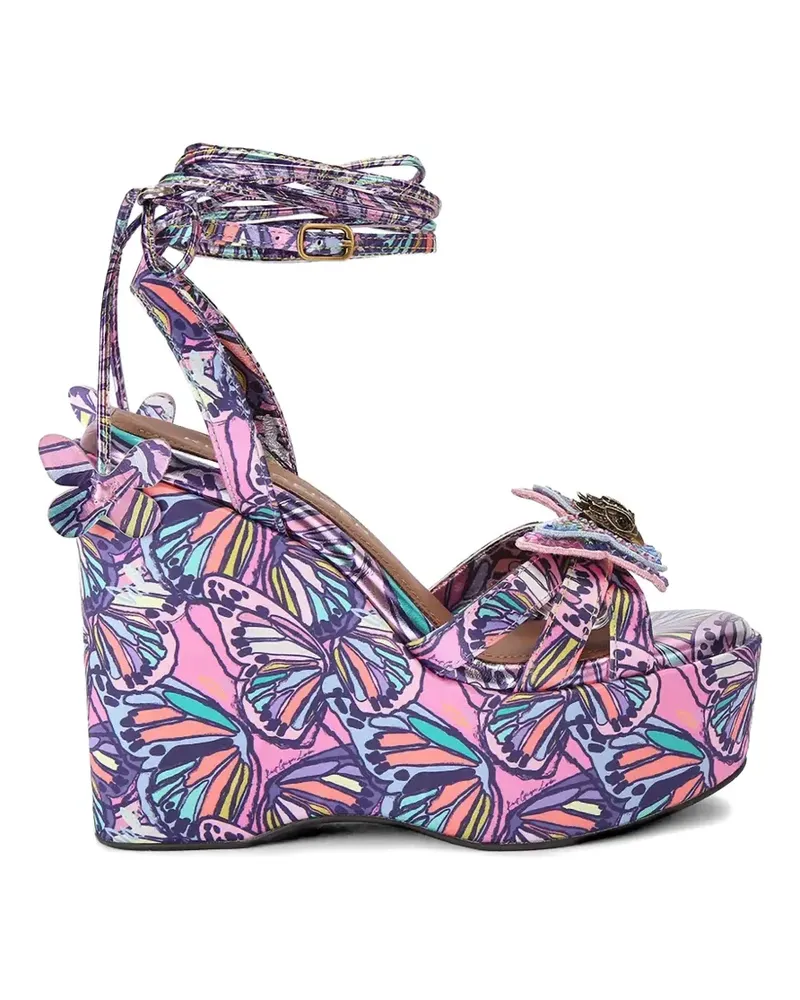 Kurt Geiger Butterfly wedge sandals - Rosa Rosa