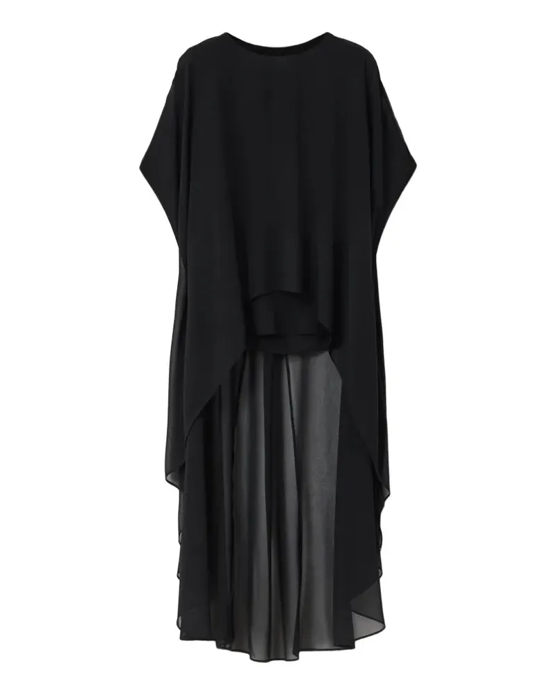 AllSaints Jamie sheer-overlay top - Schwarz Schwarz
