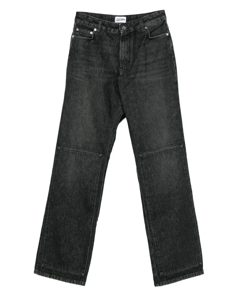 Jean Paul Gaultier Jeans mit Kontrasteinsätzen - Schwarz Schwarz