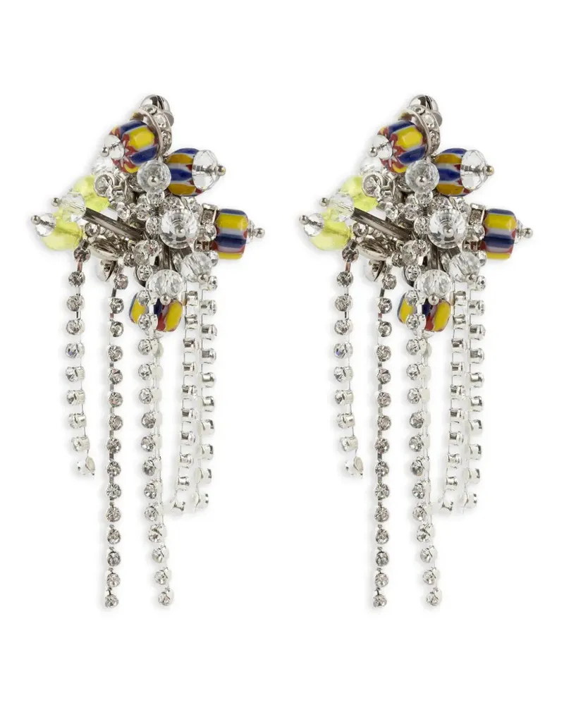 Dries van Noten Ohrringe mit Perlen - Gelb Gelb