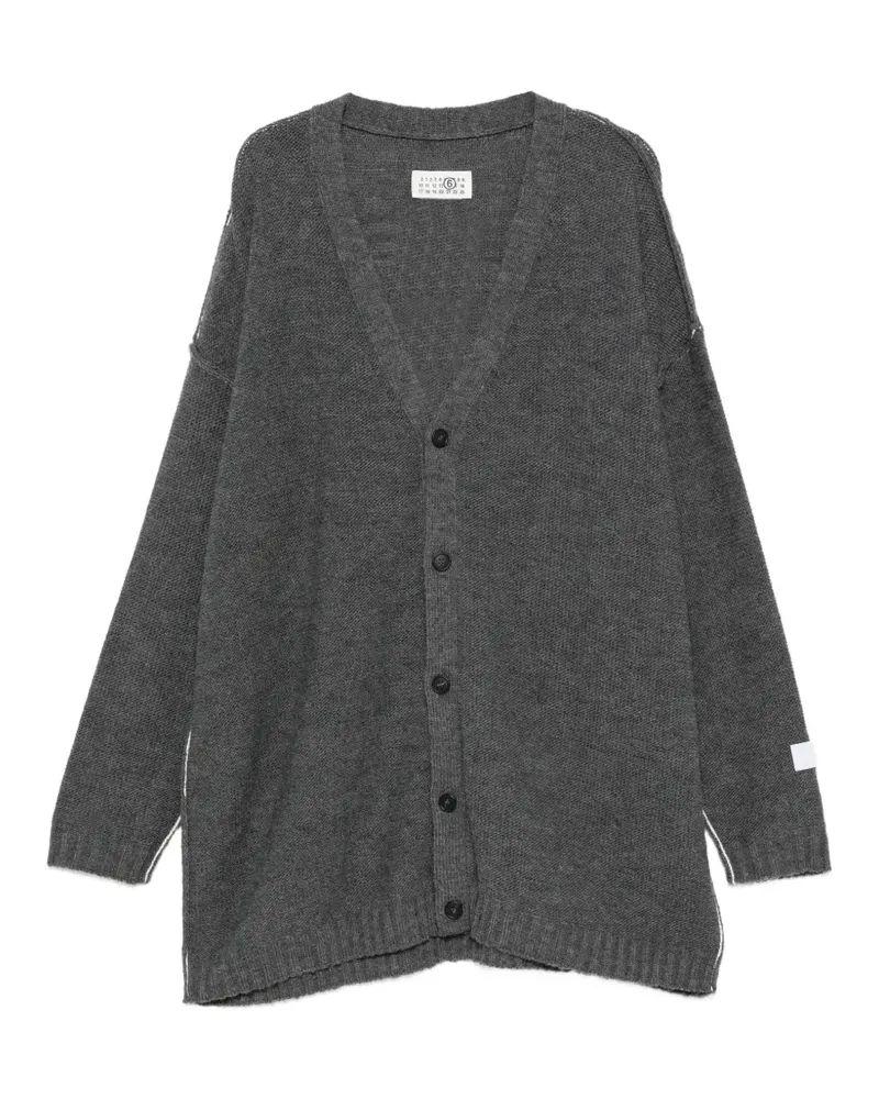 Maison Margiela Geknöpfter Oversized-Cardigan - Grau Grau