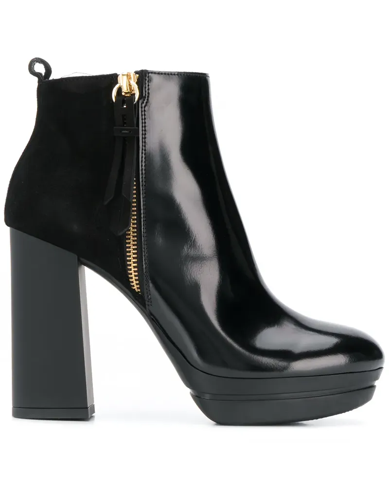 Hogan Stiefeletten mit Plateau-Absatz - Schwarz Schwarz