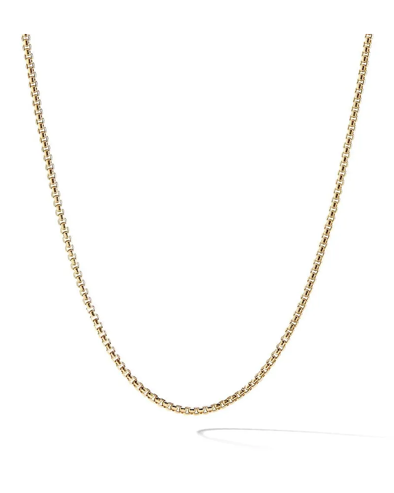 David Yurman 18kt Box Chain Gelbgoldhalskette Gold