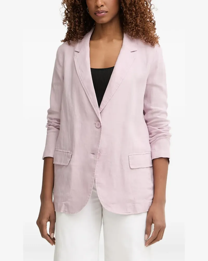 Benetton notch-lapel single-breasted blazer - Rosa Rosa