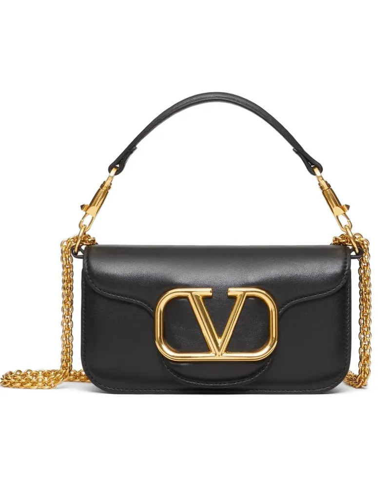 Valentino Garavani Kleine Locò Schultertasche aus Kalbsleder - Schwarz Schwarz