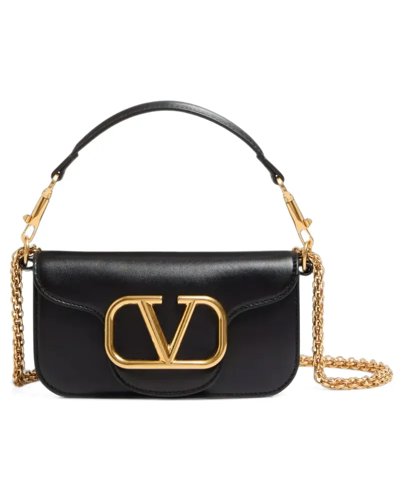 Valentino Garavani Kleine Locò Schultertasche aus Kalbsleder - Schwarz Schwarz
