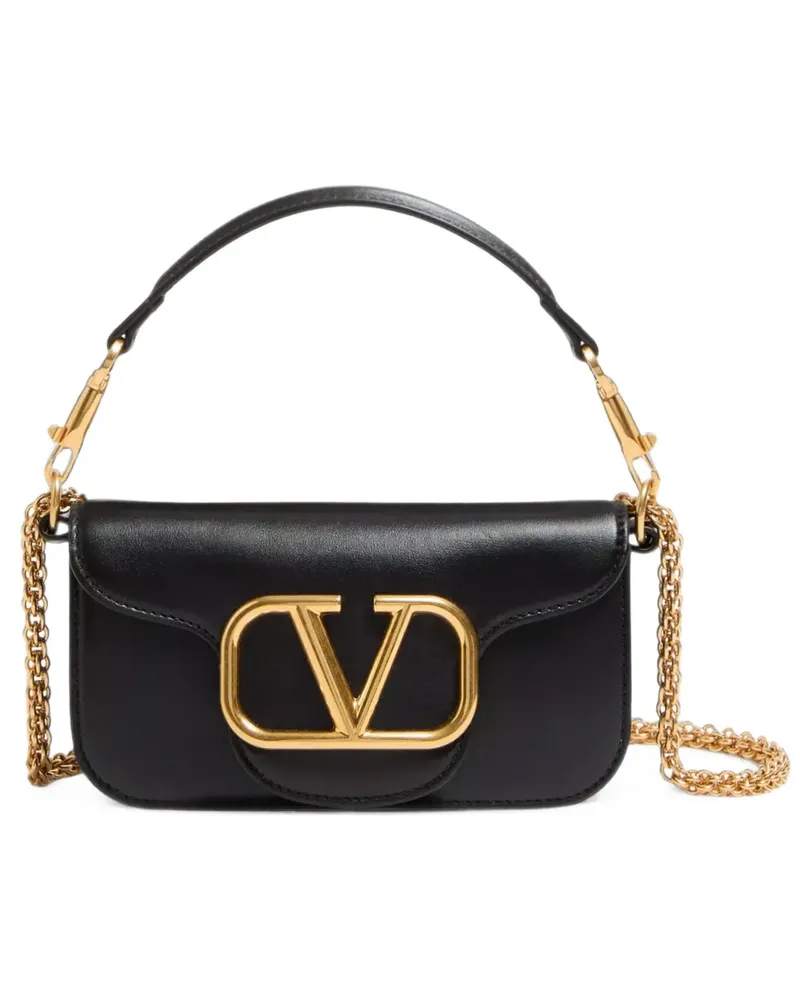Valentino Garavani Kleine Locò Schultertasche aus Kalbsleder - Schwarz Schwarz