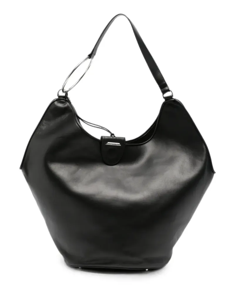 Dondup Schultertasche mit Ringhenkel - Schwarz Schwarz