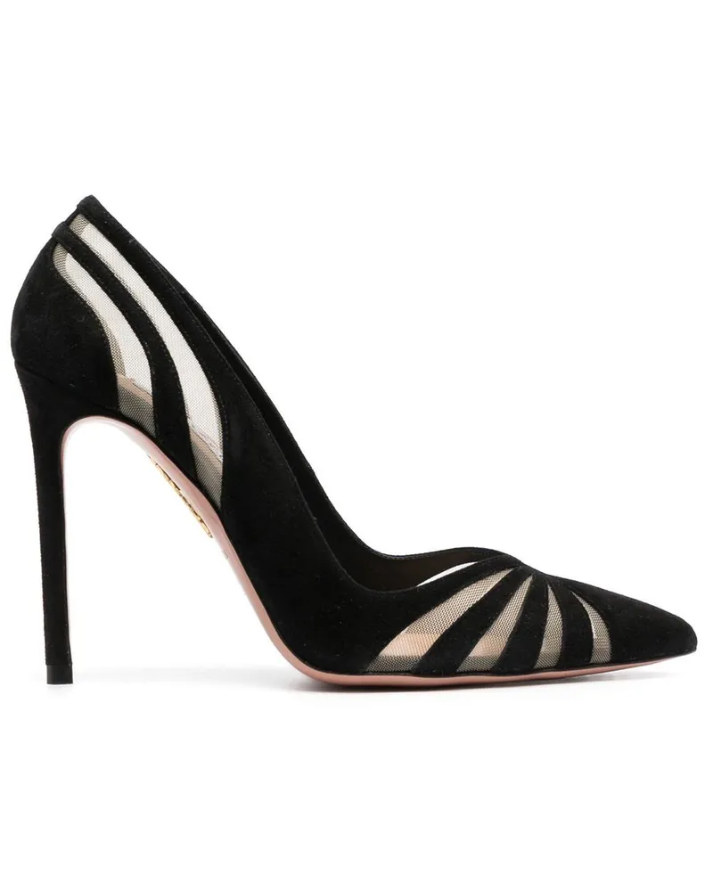 Aquazzura The Sky Pumps 105mm - Schwarz Schwarz