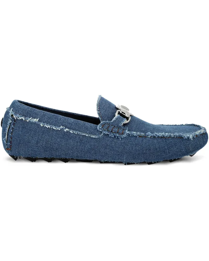 Philipp Plein Loafer aus Denim - Blau Blau