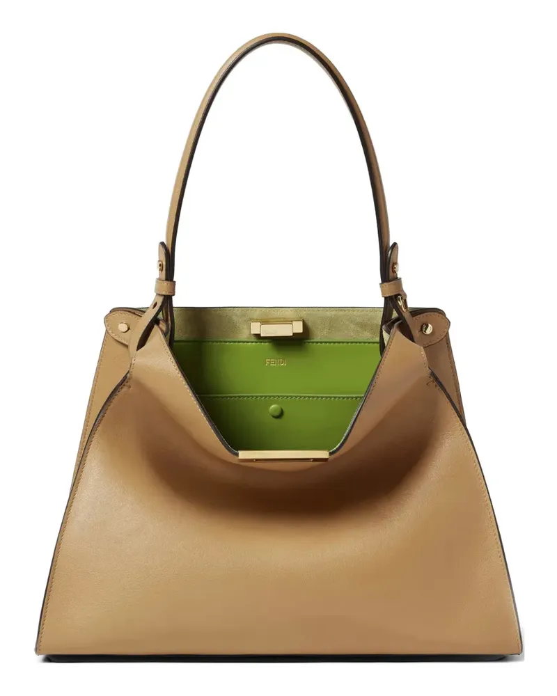 Fendi medium Way leather shoulder bag - Nude Nude