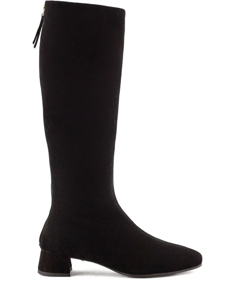 FESTA Milano Wildlederstiefel mit Reißverschluss 40mm - Schwarz Schwarz
