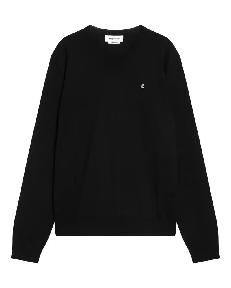 Alexander McQueen Pullover mit Totenkopf-Verzierung - Schwarz Schwarz