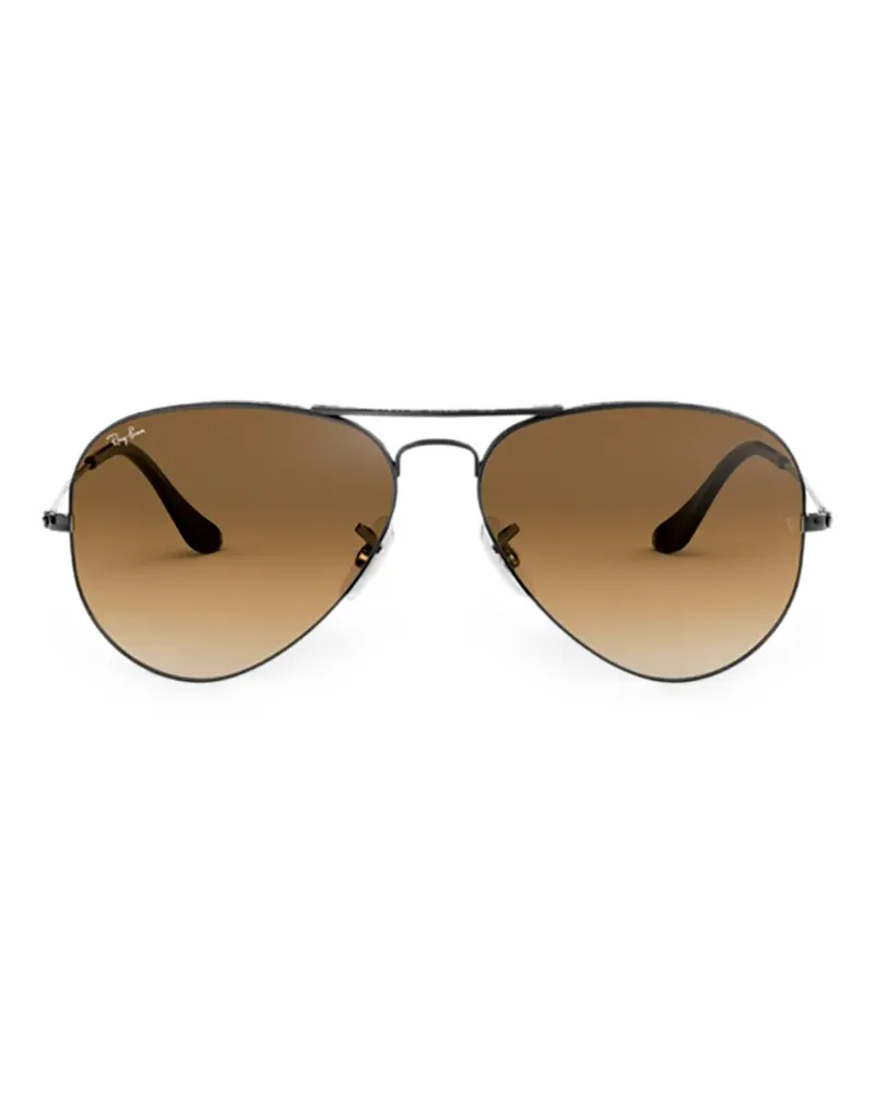 Ray Ban Sonnenbrille mit 'Aviator'-Design - Metallic Metallic