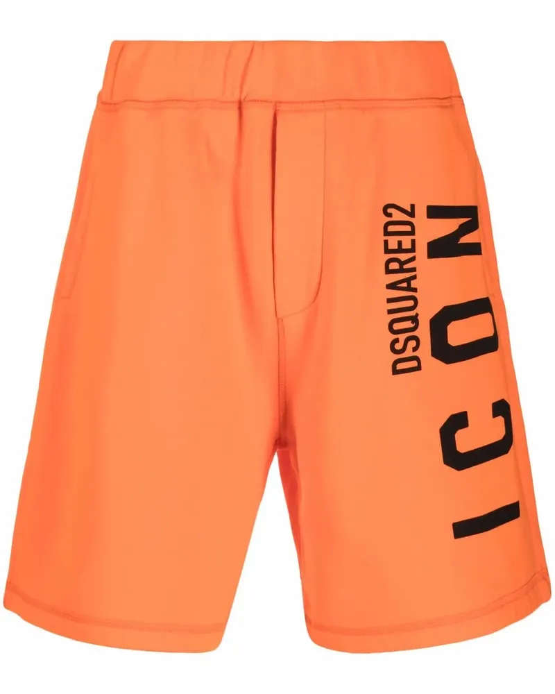 Dsquared2 Joggingshorts mit "Icon"-Logo - Orange Orange