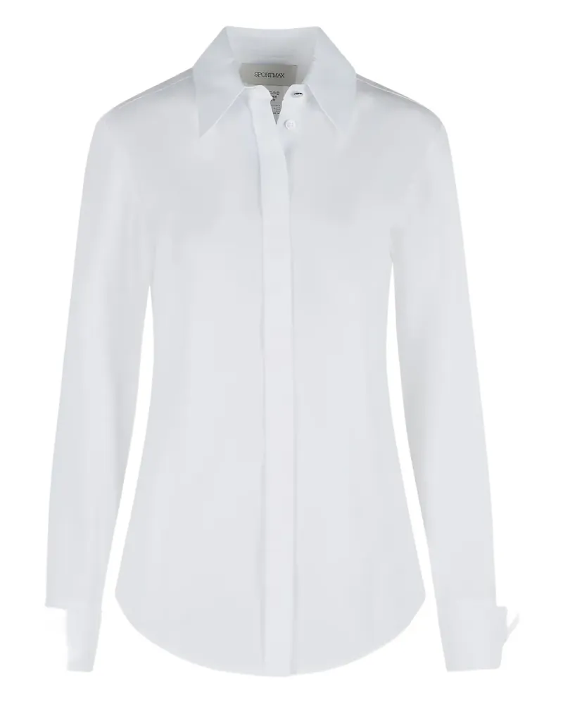 SPORTMAX point-collar shirt - Weiß Weiß