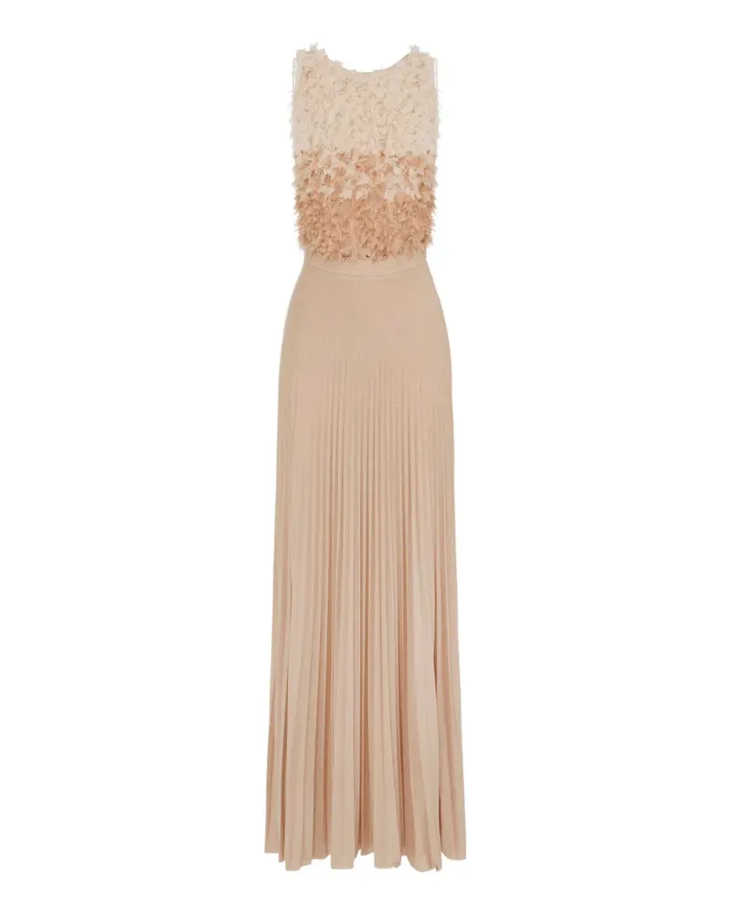 Elisabetta Franchi tulle sleeveless dress - Nude Nude