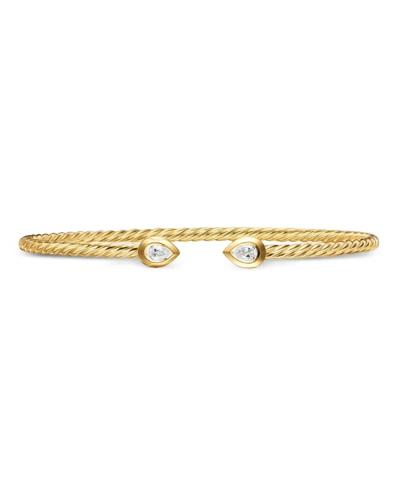 David Yurman 18kt Petite Modern Renaissance Gelbgoldarmreif mit Diamanten Gold