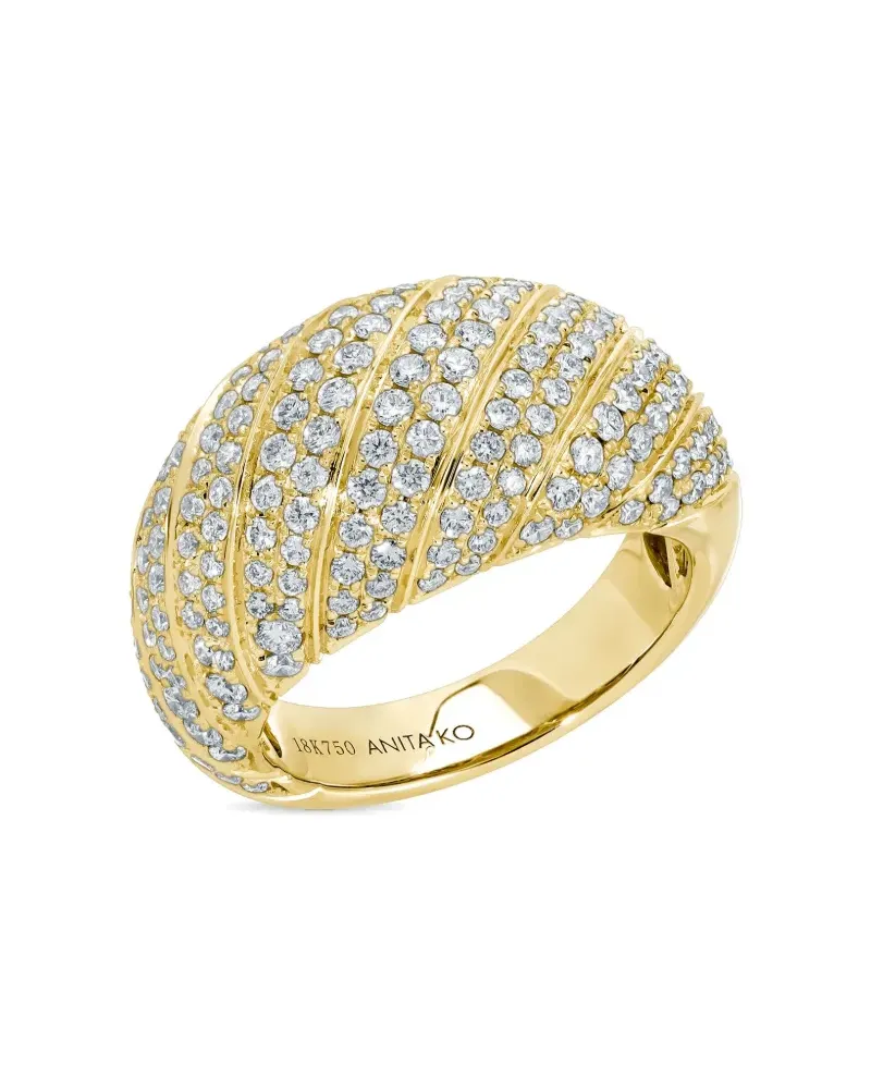 ANITA KO 18kt Gelbgoldring mit Diamant Gold