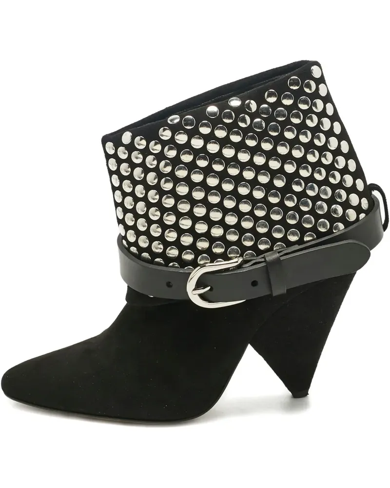 Isabel Marant studded suede ankle boots - Schwarz Schwarz