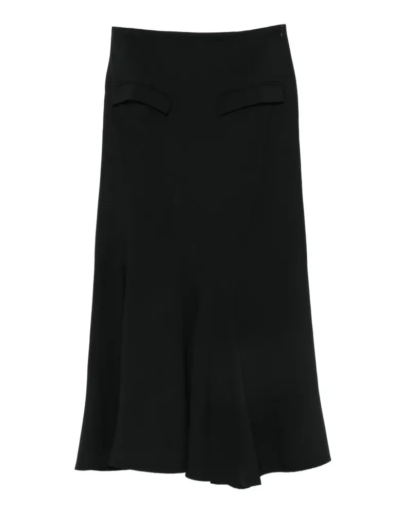 Studiorundholz asymmetric-panel flared midi skirt - Schwarz Schwarz
