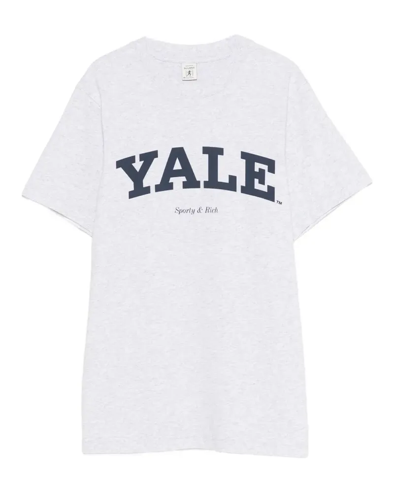 SPORTY & RICH Femi Yale T-Shirt - Grau Grau