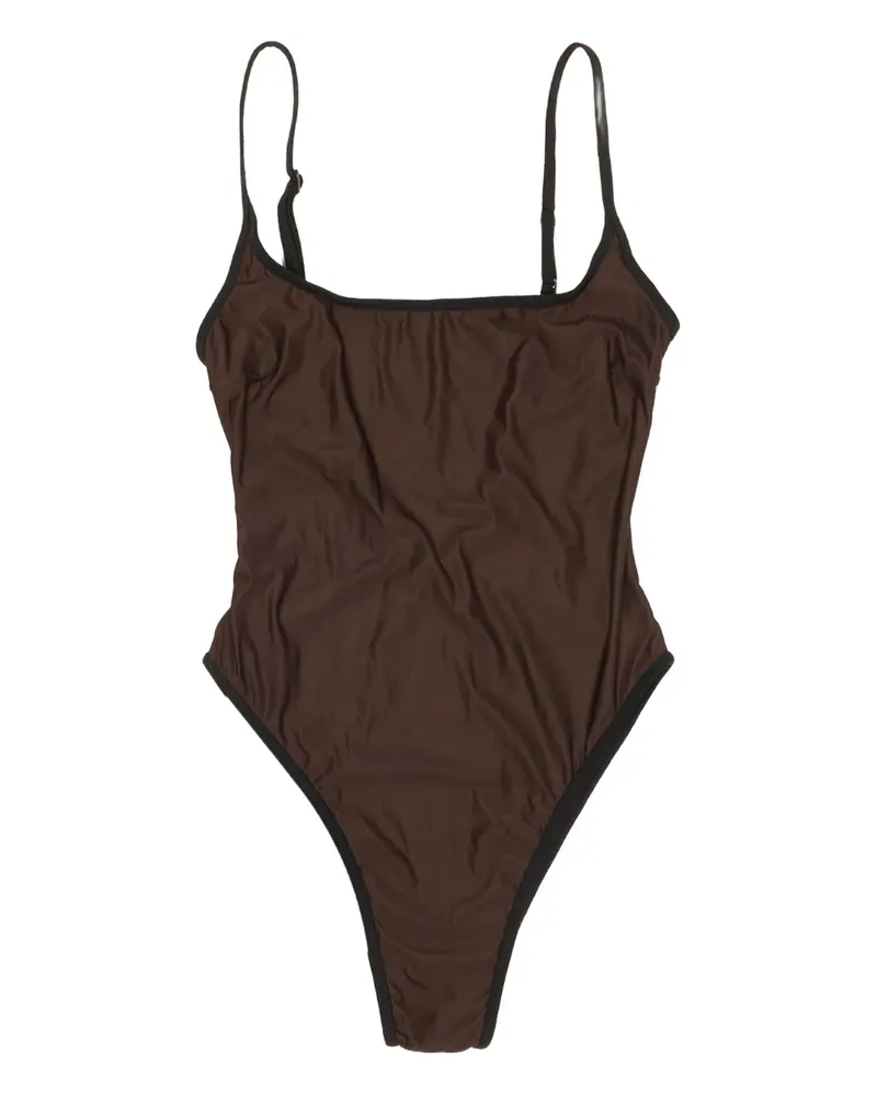 BIMBA Y LOLA Thidu Badeanzug mit Spaghettiträgern - Braun Braun