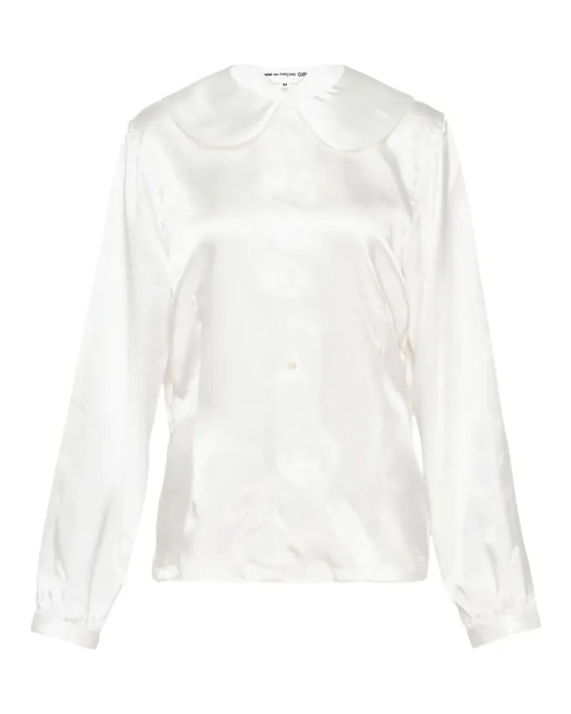 Comme des Garçons Hemd mit Schleifendetail - Weiß Weiß