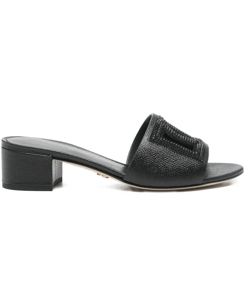 Dolce & Gabbana embellished heeled sandals - Schwarz Schwarz