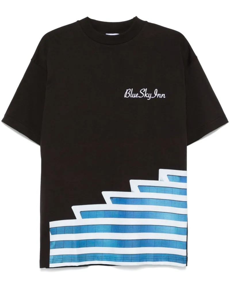 Blue Sky Inn Yacht T-Shirt Schwarz