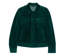 Jacke aus Wildleder - Grün