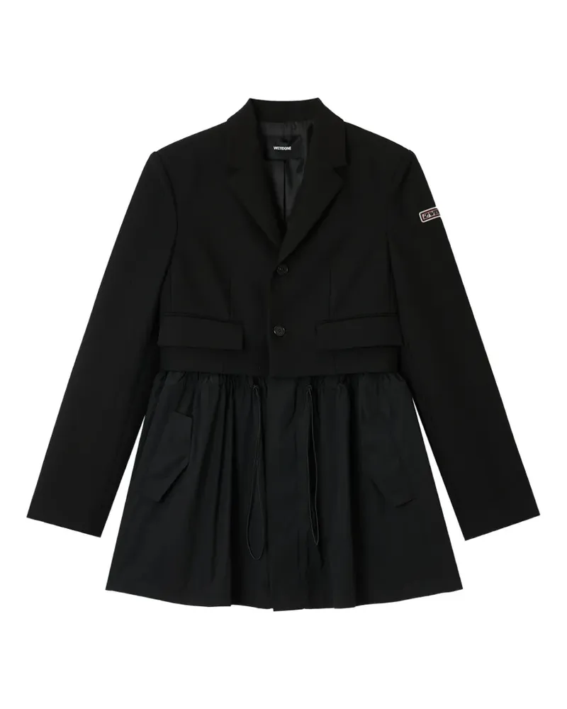 WE 11 DONE Blazer mit Kordelzug - Schwarz Schwarz