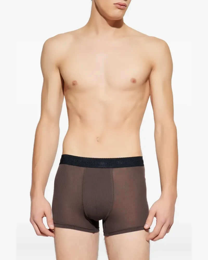 Dsquared2 logo-waistband boxers - Braun Braun