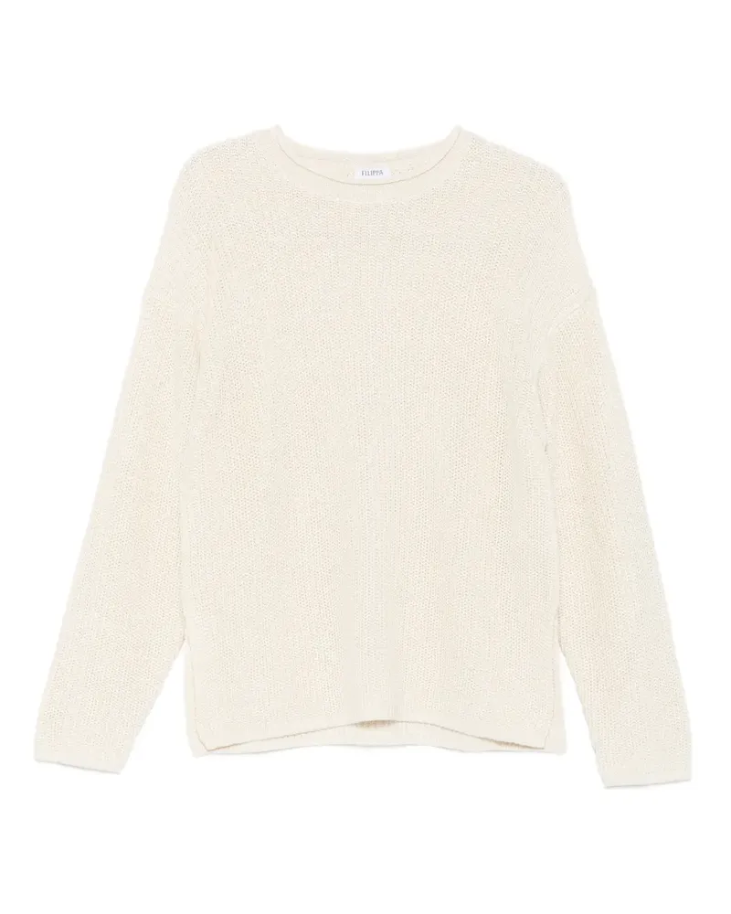 Filippa K ribbed-knit dropped-shoulder sweater - Nude Nude