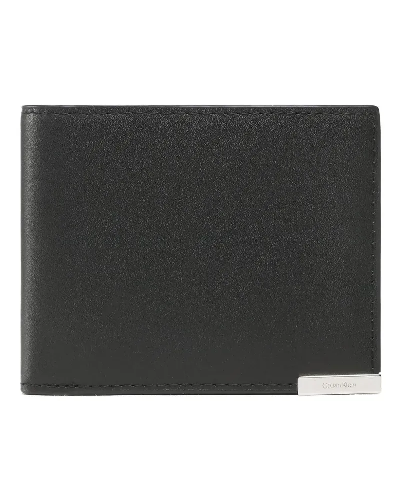 Calvin Klein Portemonnaie mit Logo-Schild - Schwarz Schwarz