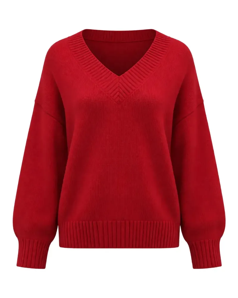 Reformation Jadey V-neck sweater - Rot Rot