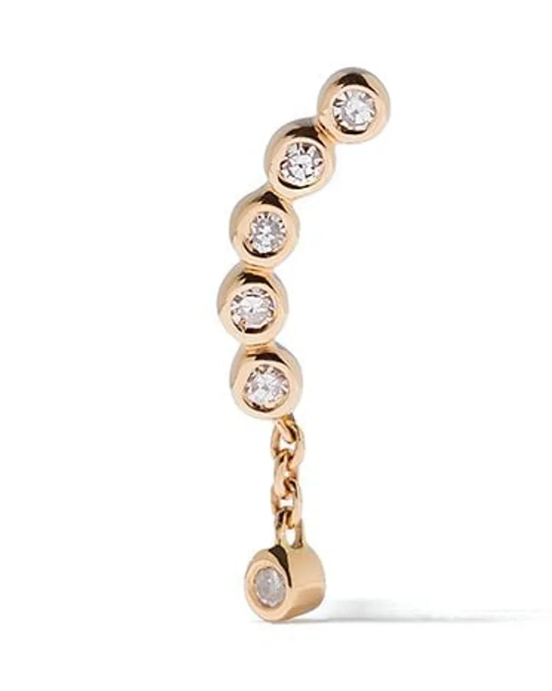 Maria Black 14kt 'Quadron' Gelbgoldohrstecker mit Diamanten Gold