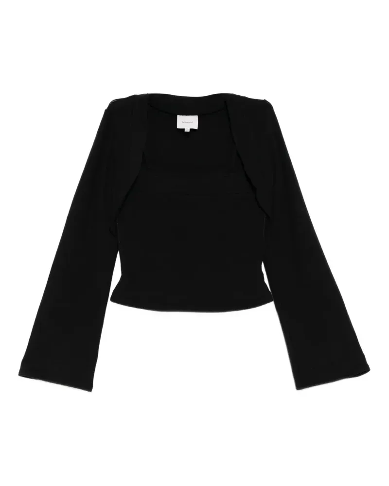 Reformation Chloe Oberteil - Schwarz Schwarz
