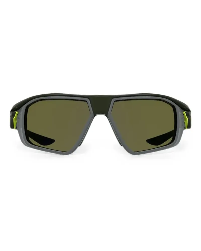 Nike Show X3 Sonnenbrille mit geometrischem Gestell - Grau Grau