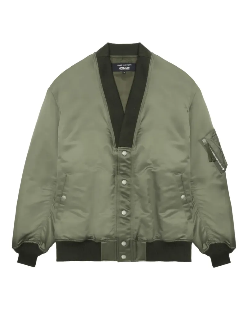 Comme des Garçons Bomberjacke mit V-Ausschnitt - Grün Grün
