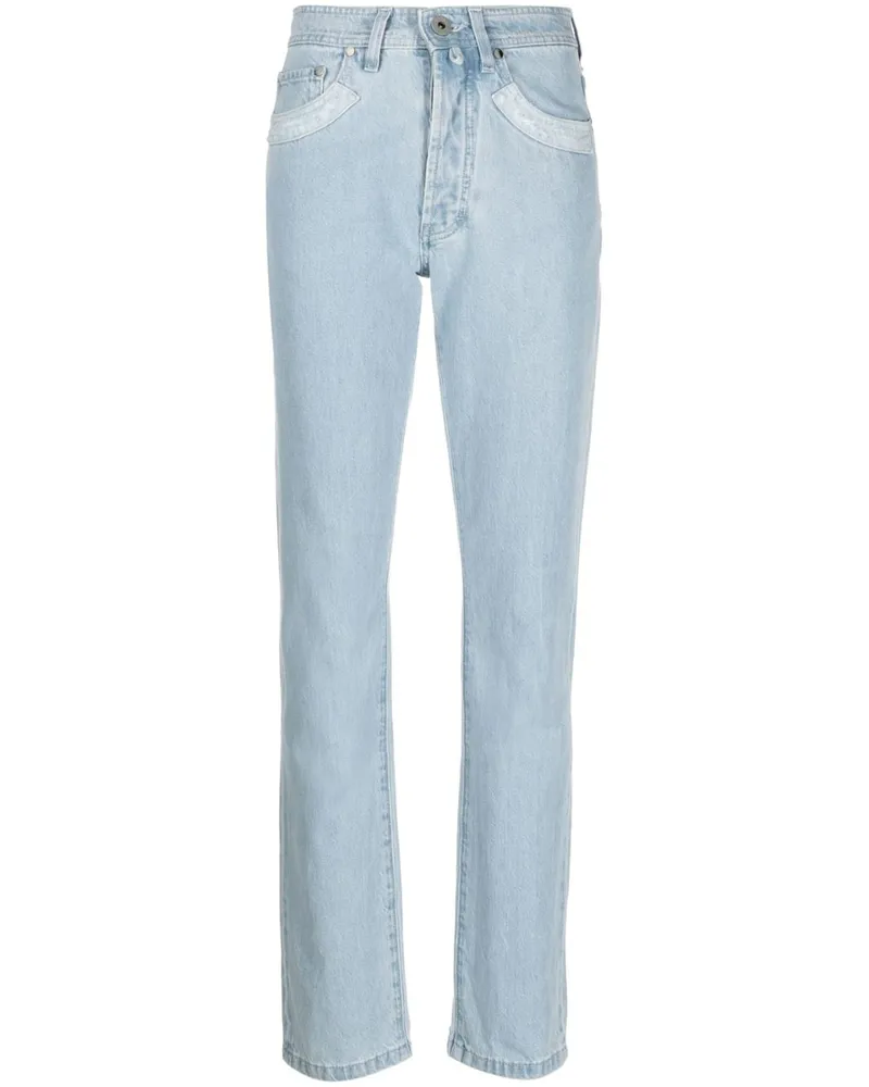 032c Gerade Double Shift Jeans - Blau Blau