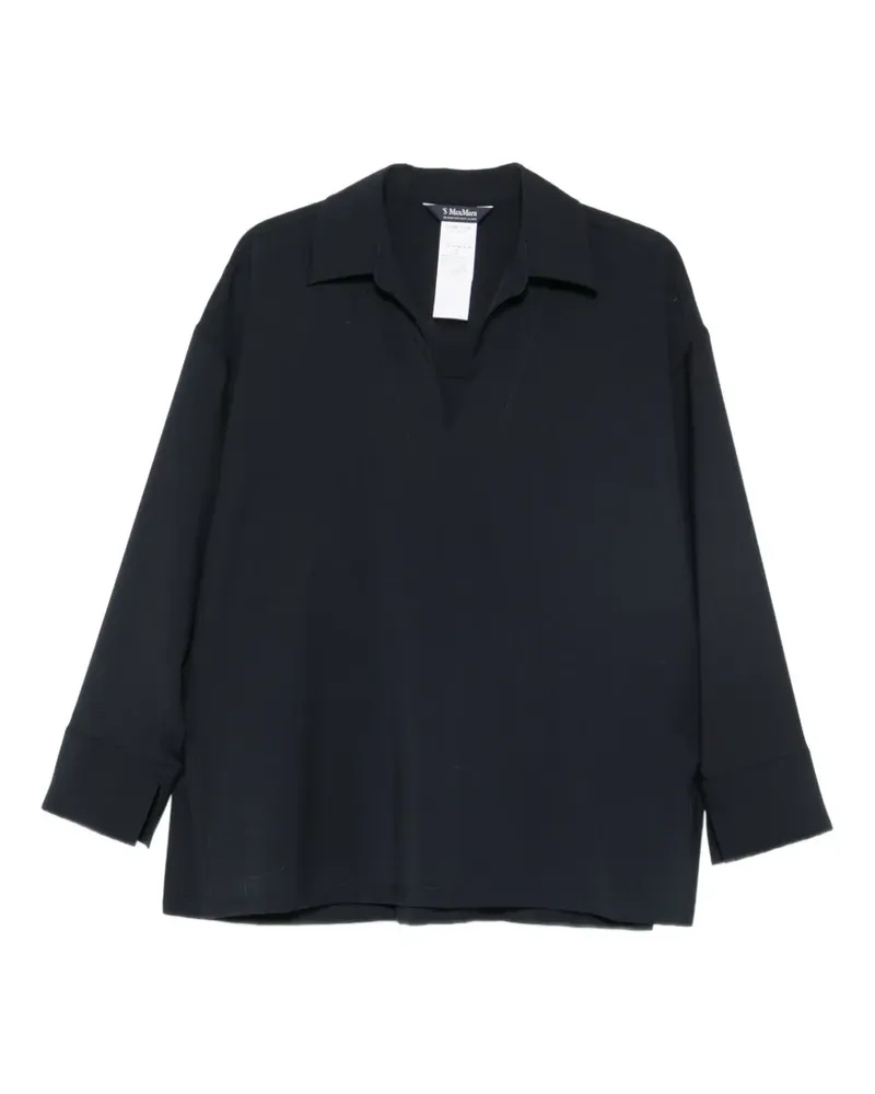 Max Mara virgin wool blouse - Schwarz Schwarz
