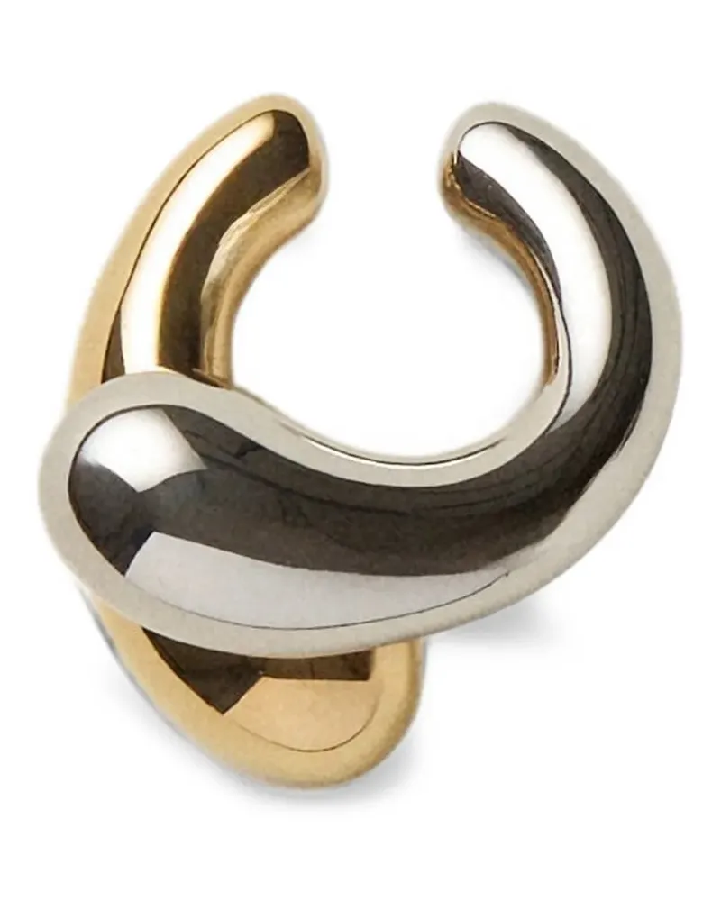 PANCONESI Blow Up Helix two-tone-design ear cuff - Gold Gold