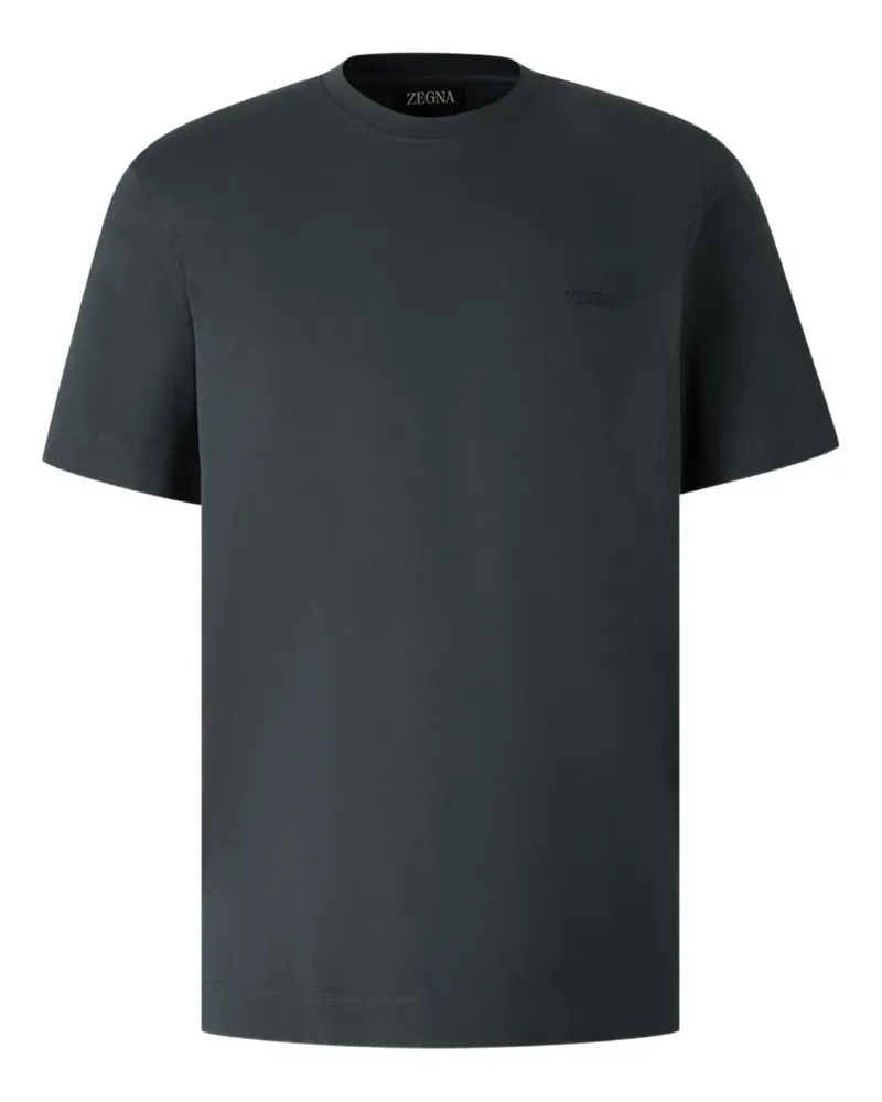 Ermenegildo Zegna Klassisches T-Shirt - Schwarz Schwarz