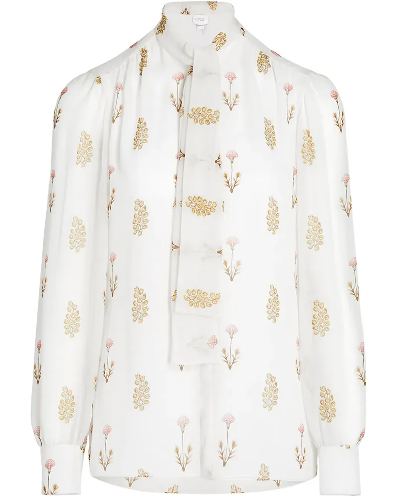 Giambattista Valli Bluse aus Seide - Weiß Weiß