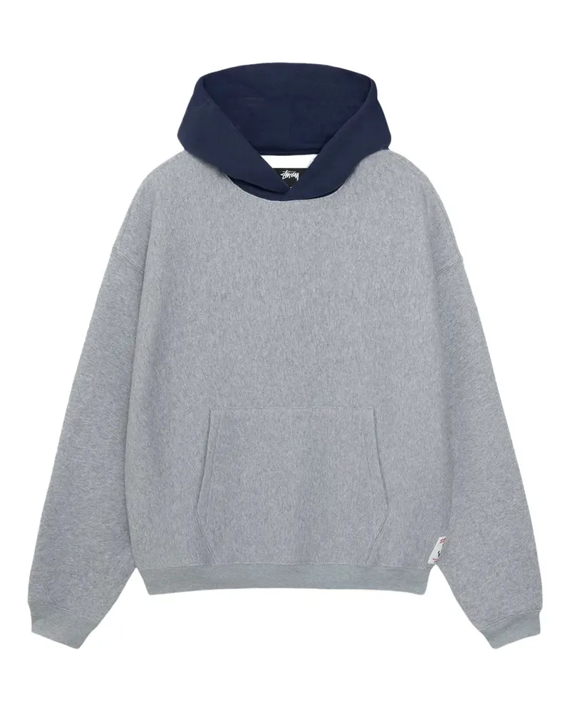 Stüssy Hoodie mit Logo-Patch - Grau Grau