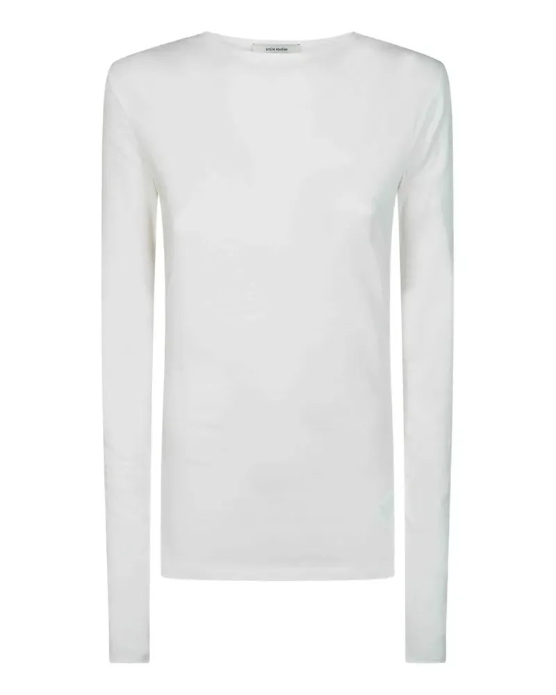 Entire Studios Transparentes Langarmshirt - Weiß Weiß