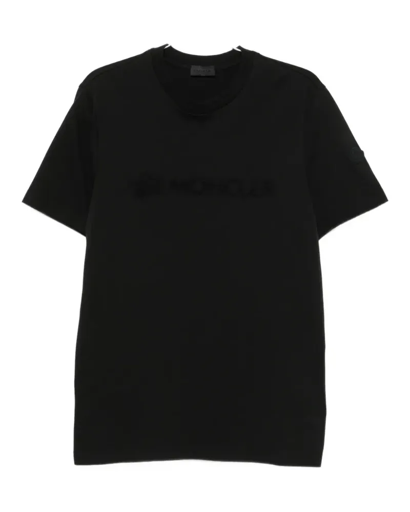 Moncler logo-detail T-shirt - Schwarz Schwarz
