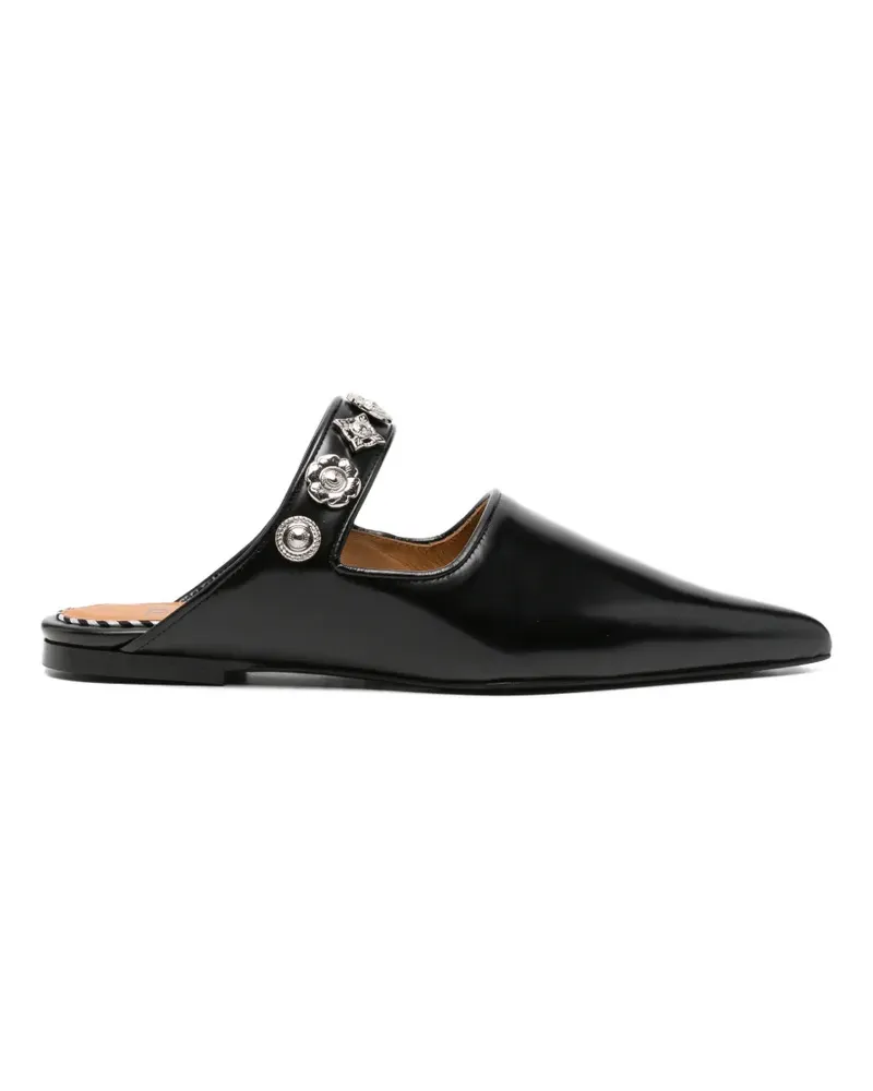 Toga leather mules - Schwarz Schwarz