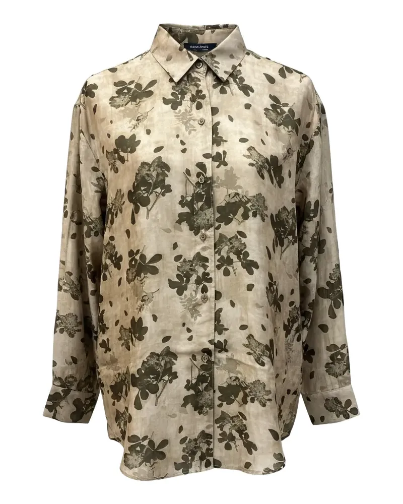 Uma Wang Thyesha Hemd mit Blumenprint - Nude Nude